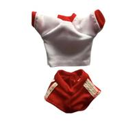 SZLIFE Set di Abbigliamento per Action Figure in 1/12, Composto da Top Corto e Pantaloncini, alla Moda per Figure Femminili da 6 Pollici. Costume, Rosso