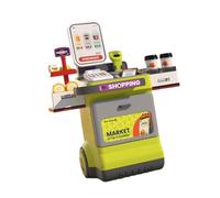 SZLIFE Set di Gioco di Ruolo del Supermercato per Bambini con Articoli di Generi Alimentari E Cassa, Verde