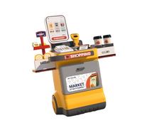 SZLIFE Set di Gioco di Ruolo del Supermercato per Bambini con Articoli di Generi Alimentari E Cassa, Giallo