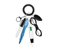 SZLIFE Set di penna per infermiere Evidenziatore versatile con clip portachiavi per accessori per uso quotidiano marcatore permanente retrattile, Nero