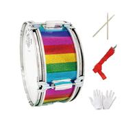 SZLIFE Set di rullante, strumento musicale dal suono brillante con bacchette, guanti e tracolla per principianti, bambini, adulti, palco di pratica, 11 Inch