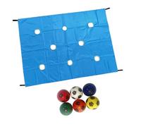SZLIFE Set di teloni forati, Giochi di Gruppo, Gioco di, Divertimento, Gioco cooperativo, attività di Team Building interattive, attività, Blu