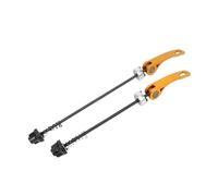 SZLIFE Sganci rapidi Anteriori e Posteriori per Bici, Accessori per Ciclismo Facili da Usare, Riparazione, Set di Assi Portatili di Ricambio in Metallo, Oro