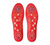SZLIFE Solette imbottite in stile rosso cinese, uomini e donne Comodo assorbimento degli urti Leggero assorbimento del sudore Inserti per scarpe per l'uso,
