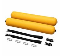 SZLIFE Stabilizzatore Gonfiabile per Kayak, Materiale PVC Giallo 15cm, con Cinghie e Fibbie, Portatile per Tavola da Surf e Barca, Galleggiante per pagaia da 130