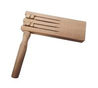 SZLIFE Strumento a cricchetto in legno per rumori con impugnatura ergonomica, accessori per rumori artigianali tradizionali, per eventi, regalo