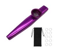 SZLIFE Strumento musicale Kazoo per bambini, flauto, accompagnamento musicale portatile con diaframmi, bocchino e copertura per lezioni di musica a Natale, Viola