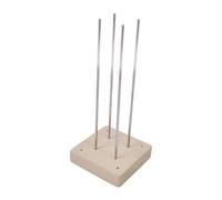 SZLIFE Strumento per Intrecciare Palline di Corda per Ombrello con Base in Legno, Strumento per Lavorare a Maglia per Ufficio