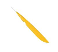 SZLIFE Strumento per scolpire l'argilla, punte in acciaio inossidabile, facile da pulire, ago per argilla, strumento per dettagli in ceramica per, Giallo