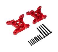 SZLIFE Supporto Ammortizzatore Anteriore e Posteriore 1:16 Auto telecomandata Modifica in Lega di Alluminio Leggera per RC Crawler Veicolo RC Parti di, Rosso