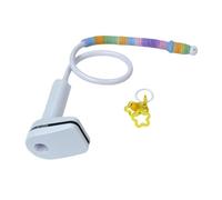 SZLIFE Supporto da Tavolo per Uccelli, trespolo per pappagalli, Regalo, Pieghevole e Leggero, Accessorio per affilare Le Zampe dei pappagalli, Bianco