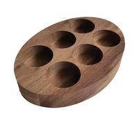 SZLIFE Supporto per bottiglie di olio essenziale in legno per 6 bottiglie, contenitore da banco per esposizione da viaggio, trucco e cosmetici