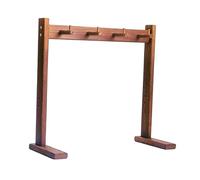 SZLIFE Supporto per campanello in legno, semplice centrotavola decorativo, supporto per campanello, per gong da interno per studi, camere da letto, soggiorni, S