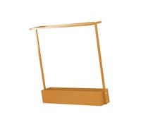 SZLIFE Supporto per Racchette da Tennis, Organizer per Attrezzi da Fitness, Supporto da Pavimento per Attrezzature Sportive, espositore in Metallo per, d'oro