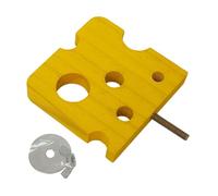 SZLIFE Supporto per trespolo per Uccelli, Giocattolo in Legno per pappagalli, Piattaforma Decorativa per Esercizi, Asta per strofinare Le Zampe per, Rettangolo