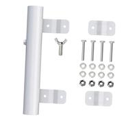 SZLIFE Supporto Portabandiera per Veicoli Roulotte Furgoni Realizzato in Acciaio al Carbonio Durevole Montaggio Senza Trapano Adatto per Viaggi All'a, White Y Knob
