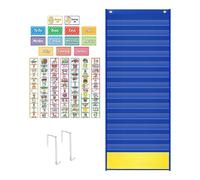 SZLIFE Tabella visiva delle faccende domestiche per Bambini con Immagini Dietro la Porta/da Appendere alla Parete, Lavagna per la Pianificazione della Scuola