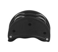 SZLIFE Tamburello a pedale con campanelli in metallo, strumento musicale portatile professionale a percussione a pedale per mandolino, banjo, ukulele e, Nero