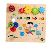 SZLIFE Tavoletta sensoriale per bambini, lavagna sensoriale in legno, abilità motorie fini, portatile, giocattoli educativi da viaggio, giocattolo per