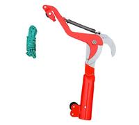 SZLIFE Testa per potatura di alberi ad alto fusto con di carrucole senza asta, multiuso, professionale, in acciaio al carbonio, corda da 4,9 piedi, Size M