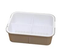 SZLIFE Vasca per il bagno delle tartarughe, contenitore per la riproduzione delle tartarughe, rifugio per il riposo, nascondiglio, accessori multiuso, vasca, Bianco