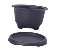 SZLIFE Vaso da addestramento con Vassoio per l'umidità, Vaso da Fiori per Interni ed Esterni, infrangibile, per Bonsai, per Cortile, inaugurazione della, 12x7.3x7.1 Cm