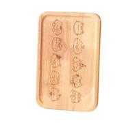 SZLIFE Vassoio da caffè/pane in legno a forma di gatto, facile da pulire, con angoli arrotondati, pratico e multifunzionale, ideale per servire frutta e, Grande