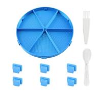 SZLIFE Vassoio per pittura a diamante, vassoio per ordinare le perline, organizer resistente ai graffi, forniture per lavori artistici e artigianali, ricamo, Blu