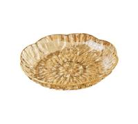 SZLIFE Vassoio trasparente per frutta e caramelle, vassoio trasparente per frutta e dessert, per servire dolci, per matrimoni, feste, spuntini verdure, Gold L
