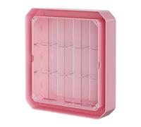 SZLIFE Vetrina per esposizione di figure attive, mobiletto portaoggetti da tavolo, espositore regalo, scatola portaoggetti per miniature, modelli, auto, Rosa