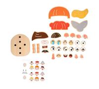 SZLIFE Volto Che Cambia Il Blocco Puzzle Development Toys Preschool Wooden per 36 Mesi e Oltre l'attività di Viaggio Ragazzi Ragazzi Ragazzi, Puzzle del Personaggio