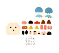 SZLIFE Volto Che Cambia Il Blocco Puzzle Development Toys Preschool Wooden per 36 Mesi e Oltre l'attività di Viaggio Ragazzi Ragazzi Ragazzi, Puzzle di Animali