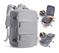 SZLX Zaino Sottovuoto da Cabina da Donna, Zaino con Airbag a Compressione con Bottone a Pressione, Zaino da Viaggio Sottovuoto Ryanair con Pompa, Valigia Sottovuoto Impermeabile da Uomo