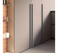 SZLXJMFL Maniglie per Armadio Lunghe, 2 Pezzi Maniglie per Mobili Solida Alluminio | Finitura Anodizzato, Maniglie da Cucina Distanza Fori: 96-1160 mm Maniglie per Cassetti Grigio 1160mm/45.7in