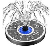 SZMP 3.5W Fontana Solare,2025 Nuovo Fontana da Giardino Esterno con 8 Ugelli e 4 Fissatori,Solare Fontana Pompa ad Acqua Solare per Bagno per Uccelli,Acquario,Stagno o Decorazione del Giardino