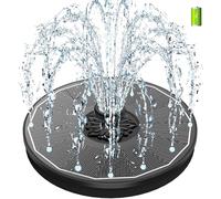 SZMP 3.5W Fontana Solare per Esterni, 2026 Nuovo Fontana da Giardino Esterno con 2000mAh Batteria, 8 Ugelli Pompa ad Acqua Solare per Bagno per Uccelli, Acquario, Stagno o Decorazione del Giardino
