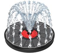 SZMP Fontana Solare 3.5W, 2025 Nuovo Fontana da Giardino Esterno con 8 Ugelli e 4 Fissatori, Solare Fontana Pompa ad Acqua Solare per Bagno per Uccelli, Laghetto, Stagno o Decorazione del Giardino