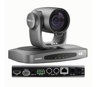 SZOOMSY Telecamera PTZ 4K Zoom ottico 30X con NDI|HX2, tracciamento automatico AI, HDMI/USB3.0/LAN/PoE - Soluzione di streaming live a lungo raggio per chiesa, culto e conferenze