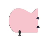 SZPLLZY Pannello divisorio per orinatoio per Bambini, divisorio per WC Montato a Pavimento, divisorio per orinatoio per scuole e asili, Colore Rosa, 1 Pezzo, migliora la Privacy e l'igiene.