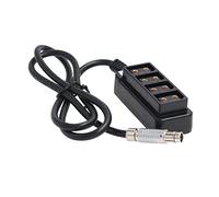 SZRMCC 3 broches Fischer RS d' Alexa Caméra 12/24V Sortie vers 4 D Taraud Splitter P Tap Splitter Câble répartiteur