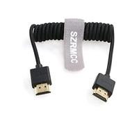 SZRMCC 8k 2.1 HDMI Cavo HDMI a HDMI Spirale Intrecciato Cavo Ultra Altissima Velocità per Z Cam E2 Portkeys BM5 Atomos Shinobi Ninjav V Monitor Sony Canon Camera