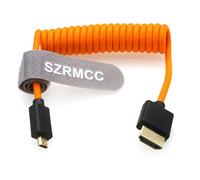 SZRMCC 8K 2.1 Micro HDMI a HDMI Cavo intrecciato ad alta velocità per Go-Pro Hero 3/4 Canon EOS M5 Sony A6000 A7III RX10 Nikon B500 Z6 Raspberry Pi 4 Atomos Ninja 2 Monitor