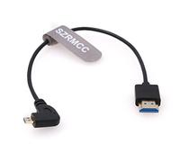 SZRMCC 8K 2.1 Micro HDMI Angolo retto a HDMI Cavo ad alta velocità per Go-Pro Hero 3/4 Canon EOS M5 Sony A6000 A7III RX10 Nikon B500 Z6 Raspberry Pi 4 Atomos Ninja 2 Monitor