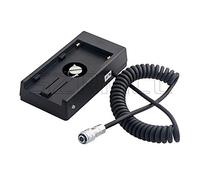SZRMCC BMPCC 4K Blackmagic Cinema Camera Adattatore per piastra di montaggio alimentatore 4K DC 12V per Sony NP-F970 F960 F770 F750 F570 F550 Batteria (Cavo a spirale)