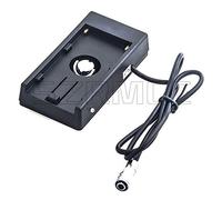 SZRMCC BMPCC 4K Blackmagic Cinema Camera Adattatore per piastra di montaggio alimentatore 4K DC 12V per Sony NP-F970 F960 F770 F750 F570 F550 Batteria (Cavo dritto)