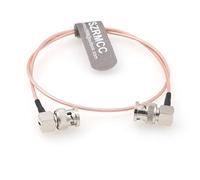 SZRMCC BNC Angolo Retto a Angolo Retto BNC Maschio 75ohm HD SDI 3G RG179 Cavo Coassiale Video Per Telecamere Arri Red Blackmagic Atomos Smallhd Monitor (80cm)