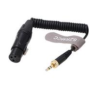 SZRMCC Cavo a spirale da 3,5 mm a XLR, connettore XLR femmina a 3 pin per microfono stereo TRS da 3,5 mm per ricevitori audio wireless Sony UWPD Sound