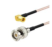 SZRMCC Cavo adattatore per antenna radio digitale DAB femmina SMB ad angolo retto da BNC maschio a femmina..