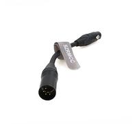 SZRMCC Cavo audio bilanciato XLR 4 pin XLR maschio a 3 pin XLR femmina cavo di alimentazione originale DMX Stage Mic Speaker Cable 20 cm (originale XLR 4 maschio-XLR 3 femmina)