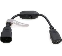 SZRMCC Cavo di Alimentazione IEC 320 C14 Maschio a C13 Femmina con Interruttore on/off Prolunga PDU UPS 10A 250V (30cm,5pcs)